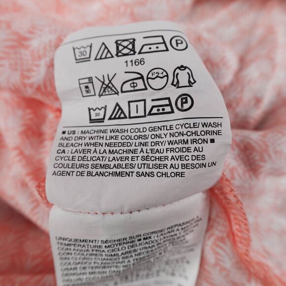 Old Navy Womens Tank Top XS Peach Ditzy Pineapple Flowy Split Back Flowy Casual - Picture 9 of 12